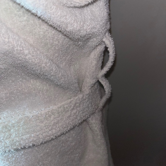 Mens/ women’s heavy terry cloth White Bathrobe for Home Relaxation sz S/M - Picture 6 of 9